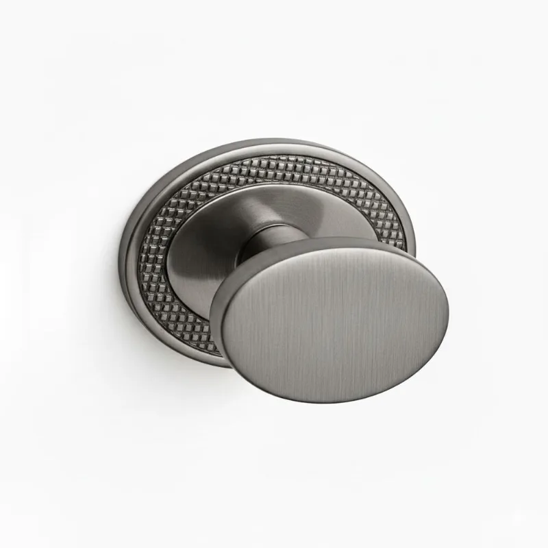 Puxador Ponto Beetle com Base Granada Niquel Velho Zen Design ZP5402.889