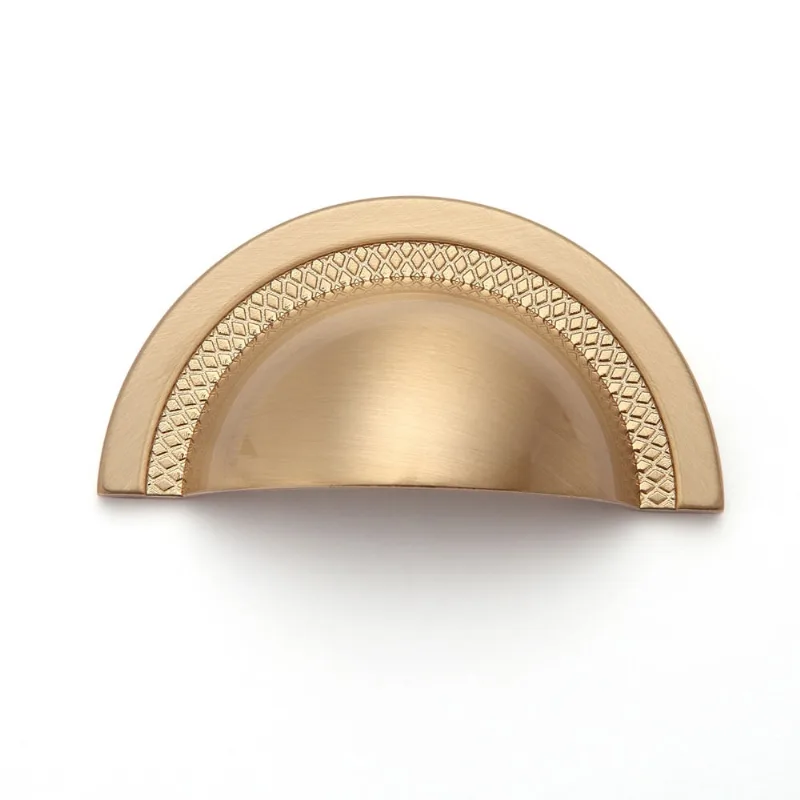 Puxador Concha Shell 48mm Gold Escovado Zen Design ZP4319.B00