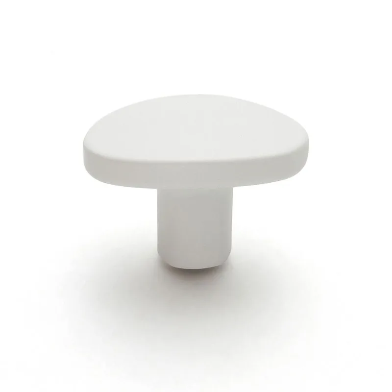 Puxador Ponto Beetle sem Base Branco Zen Design ZP5403.25
