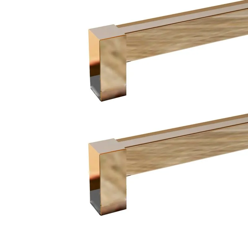 Puxador Ritz Duplo 500mm Inox Polido Zen