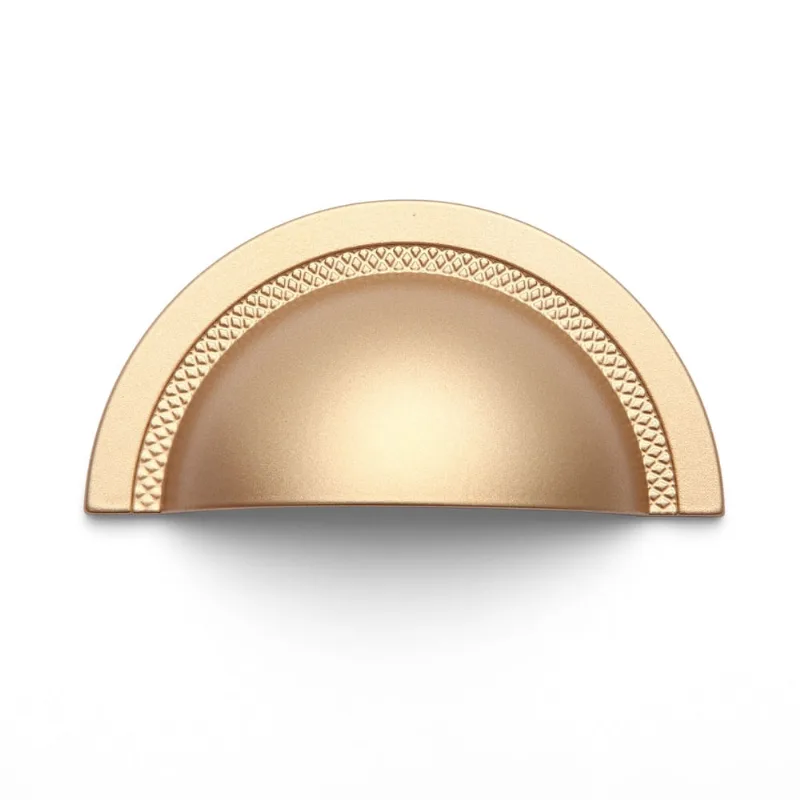 Puxador Concha Shell 64mm Dourado Matte Zen Design ZP4318.955