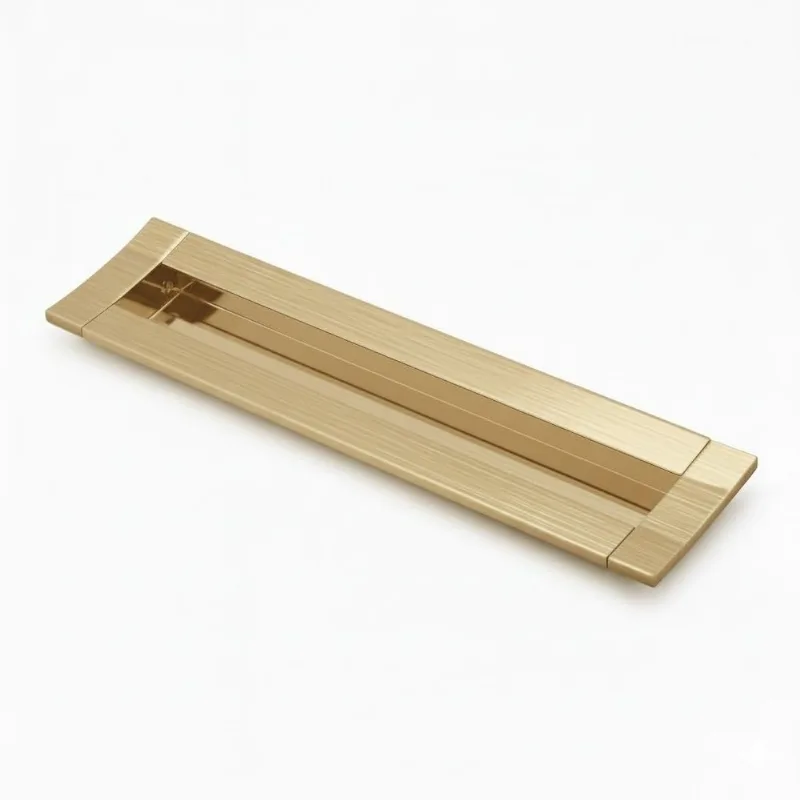 Puxador Embutido Smart 288mm Gold Escovado Zen Design ZP0059.B00
