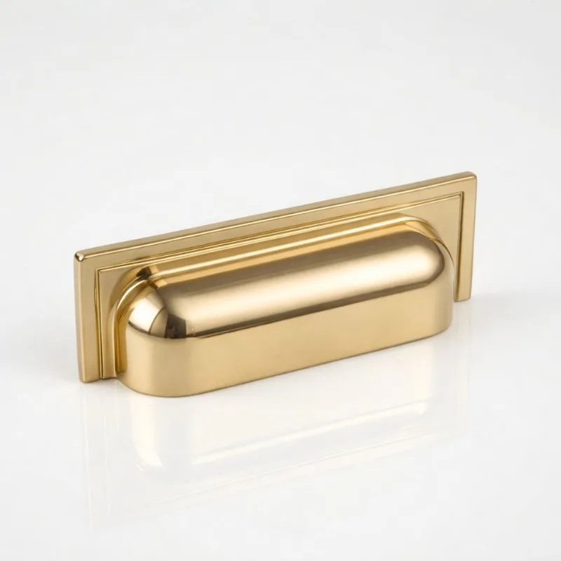 Puxador Concha Plymouth 80mm Gold Zen Design ZP5420.A00