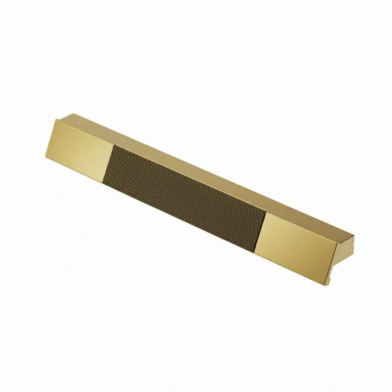 Puxador Alça Ken Granado 128mm Dourado Matte Zen Design ZP1278.128.955