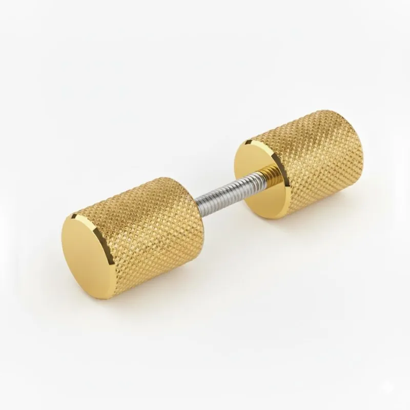 Puxador Ponto Bali Granado para Box e Porta de Vidro Gold Zen Design ZP5366.A00
