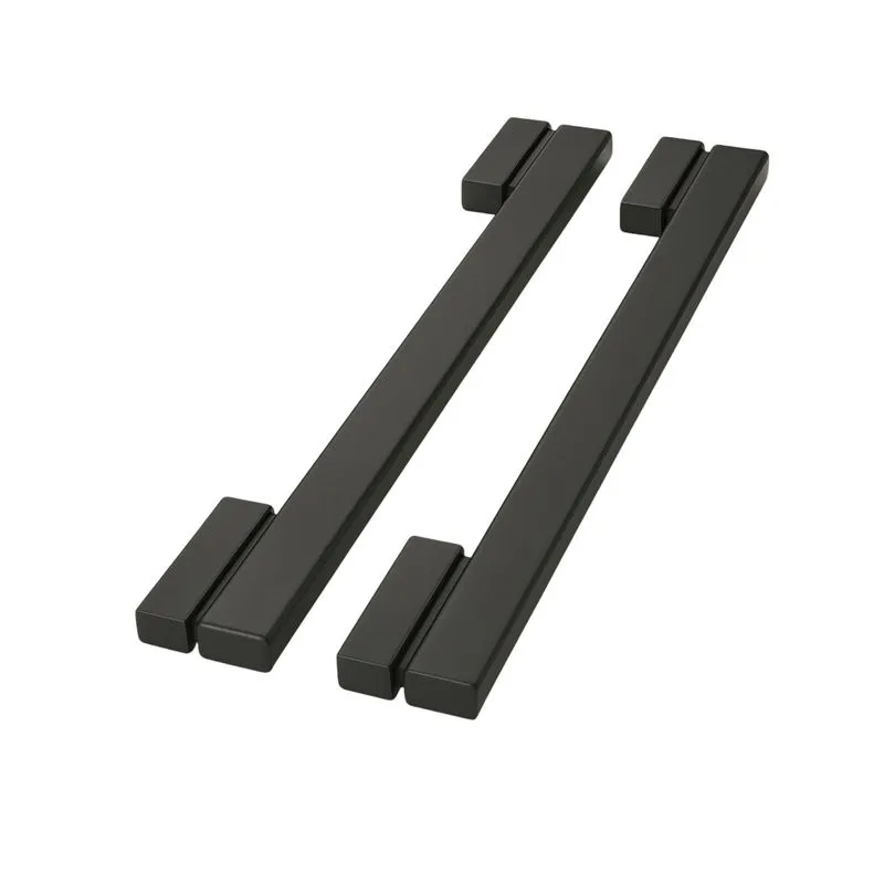 Puxador Moma Duplo 300mm Preto Zen