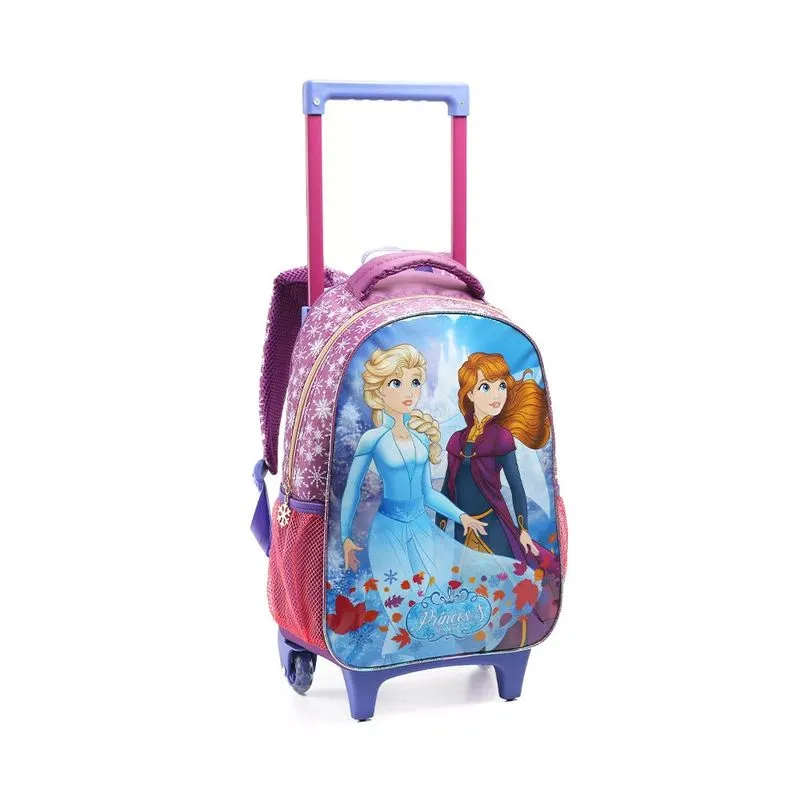 Mochilete Infantil Seanite Ice Princess 16" Bolsos Laterais e Alças Acolchoadas Modelo 1