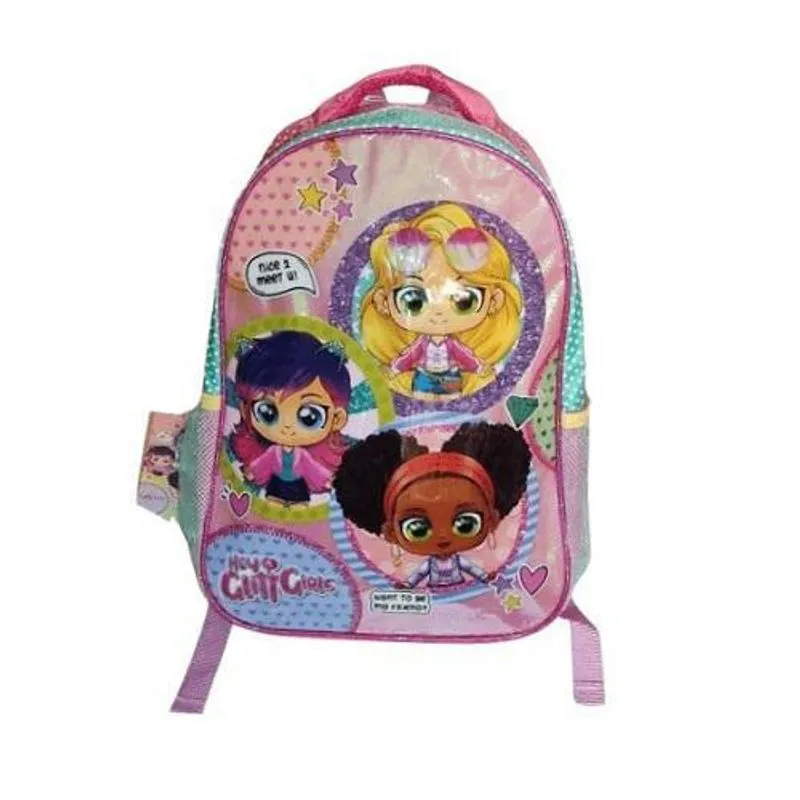 Mochila Infantil Rosa M 40cm Glitt Girls Doll Seanite