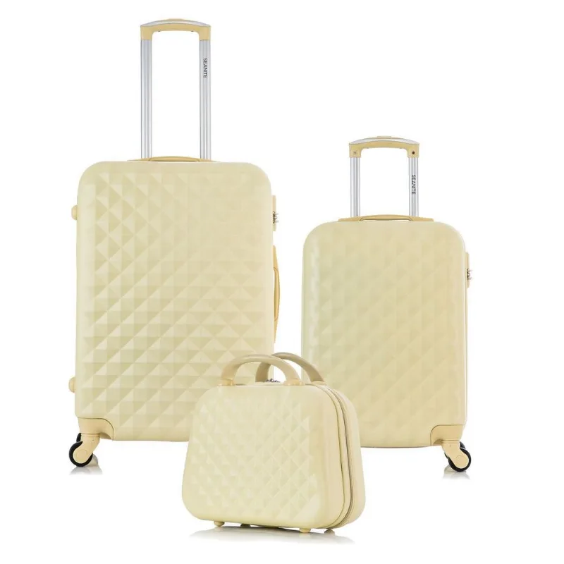Kit De Malas De Viagem M, P E Frasqueira - Seanite