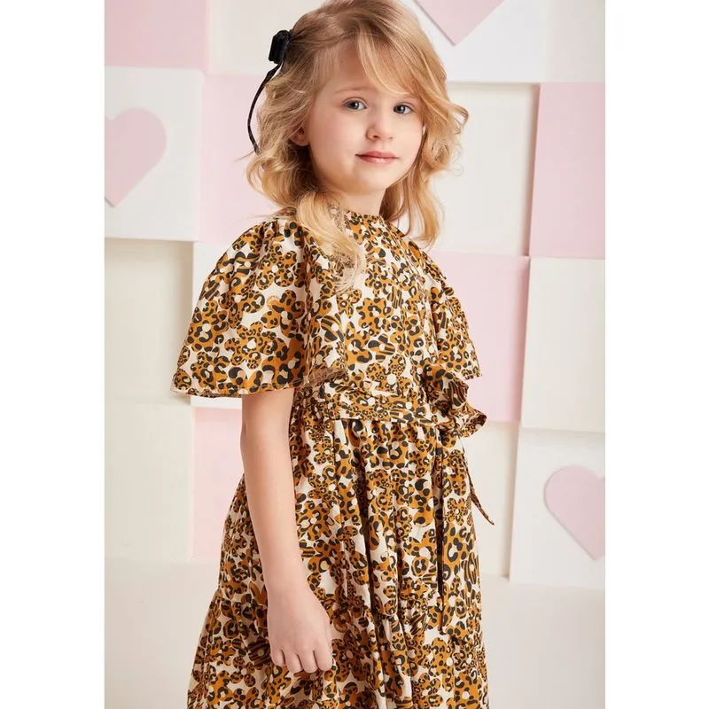 Vestido Infantil Momi Inverno Oncinha Floral