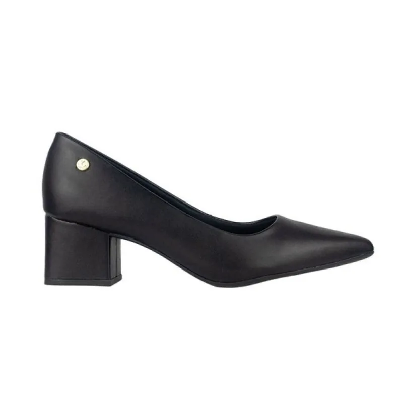 Sapato Scarpin Via Uno Salto Grosso Preto 39 / Preto