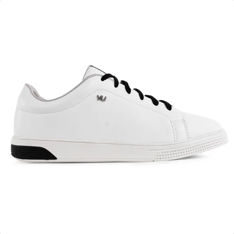 Tênis Via Uno Casual Feminino 37 / Branco / Preto