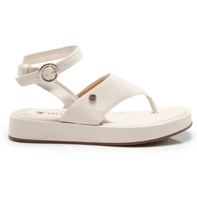 Sandália Via Uno Feminina Branco Off 38