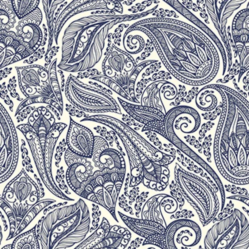 Papel De Parede Adesivo Indiano 0015- 2 M X 0,58Cm