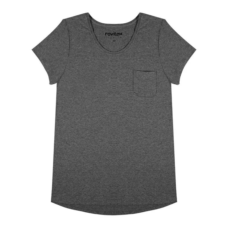 Blusa Feminina Básica Rovitex Cinza M