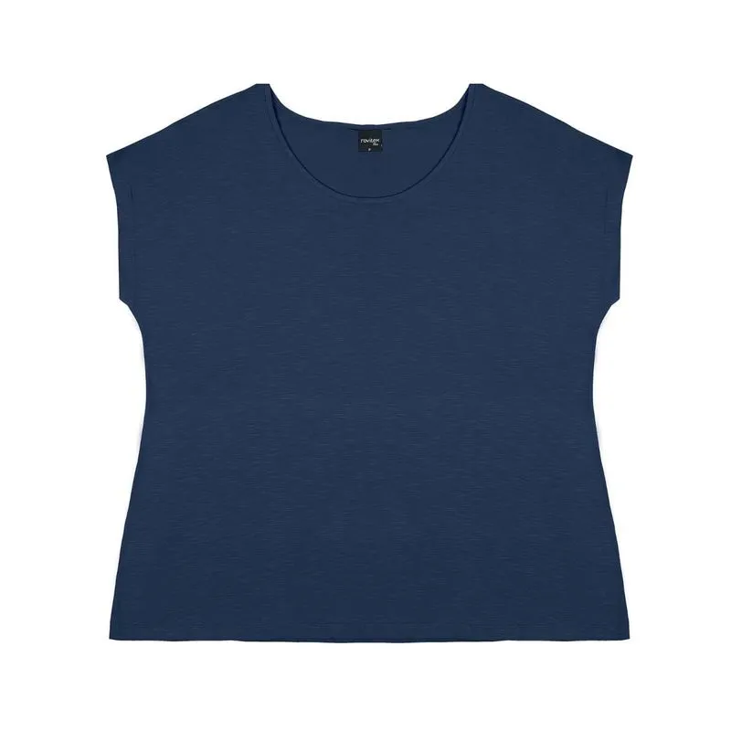 Blusa Feminina Básica Rovitex Azul Plus P