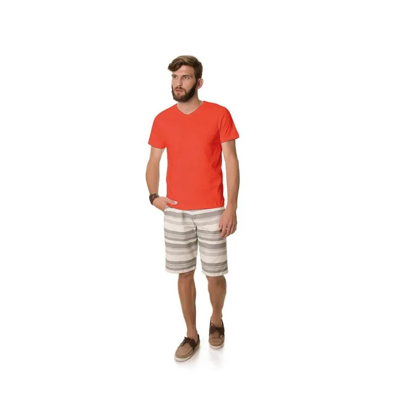 Camiseta Masculina Básica Rovitex Laranja G
