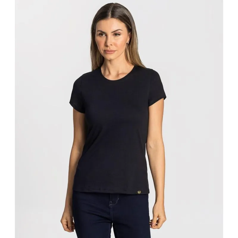 Blusa Cotton Leve Feminina Rovitex Básicos Preto M