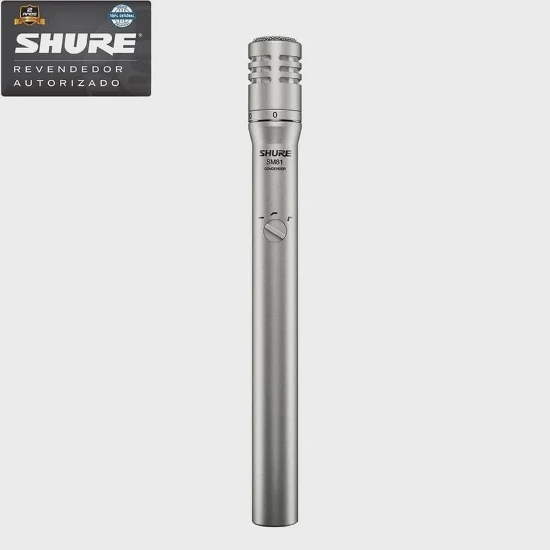 Microfone Condensador Cardióide Para Instrumento SM-81 lc - Shure