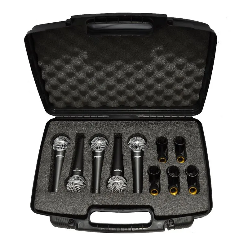 Kit Com 5 Microfones Vocal SD58 K-5 - Soundrix