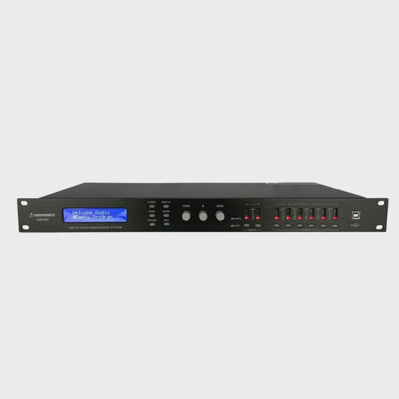 Processador Digital 2 Entradas e 6 Saídas DSP-260 - Soundrix