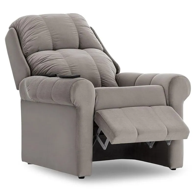 Poltrona com Massageador e Reclinável Herval MH1216, Cinza