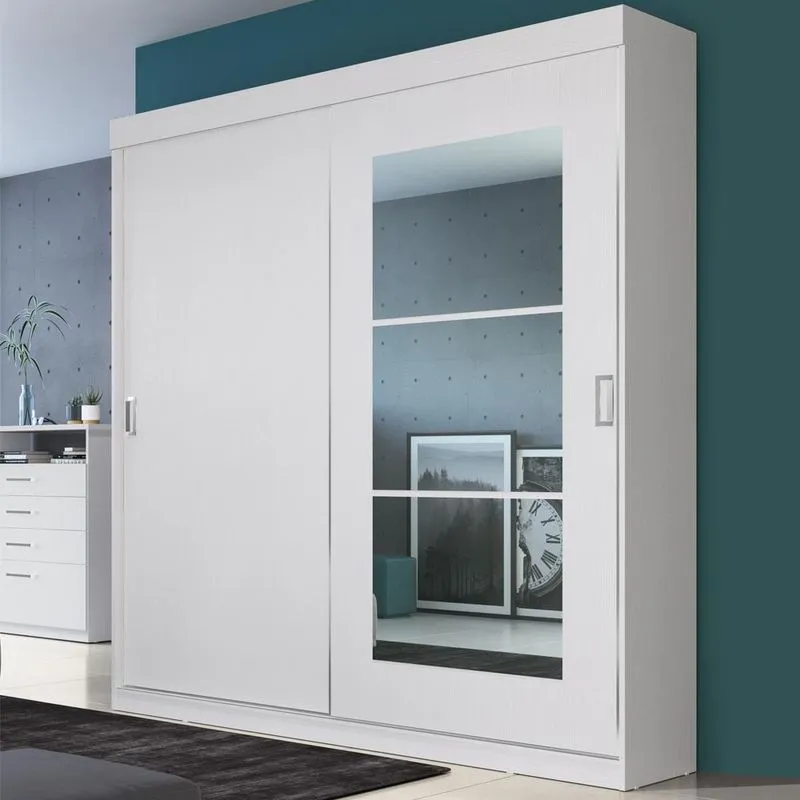 Guarda-Roupa 2 Portas de Correr Édez PH1693,Touch Branco