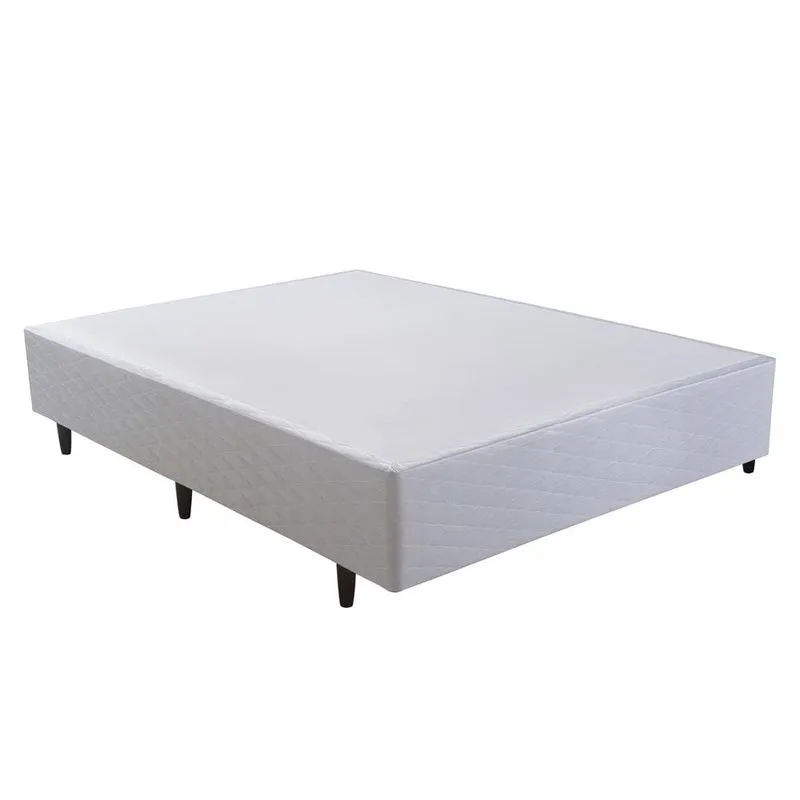 Base Box para Colchão Casal Herval Vitalle 39x138x188 cm - Cinza