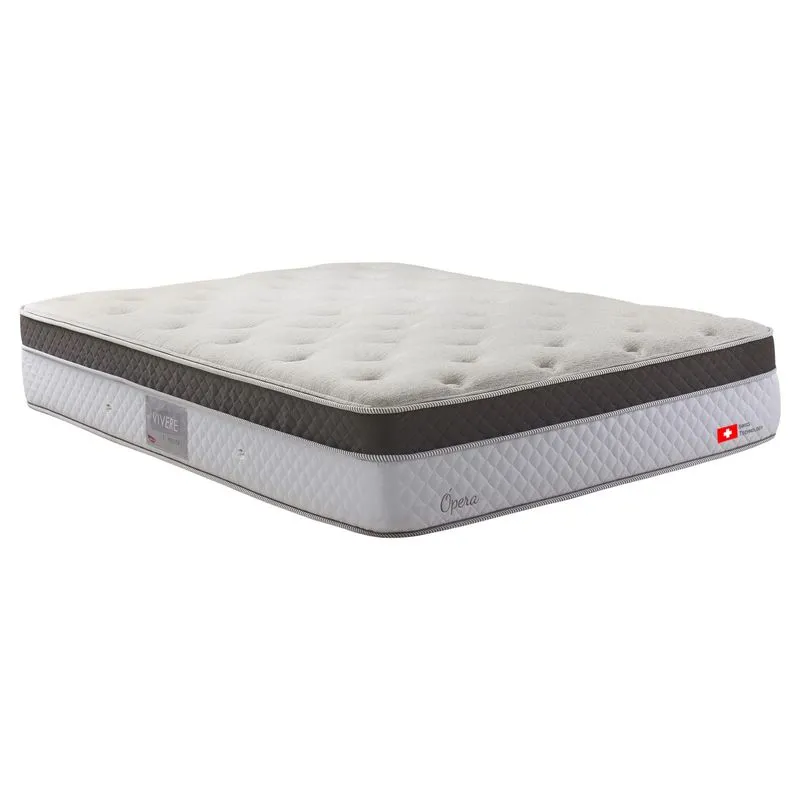 Colchão King Molas Ensacadas Herval Ópera 193x203x33cm Branco
