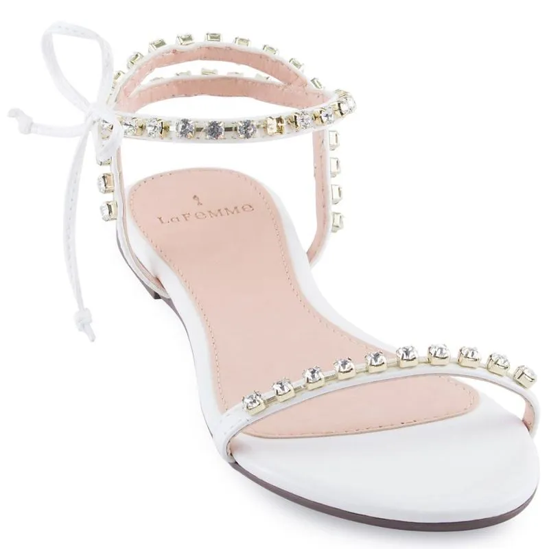 Sandália Flat Elegance Branca 34