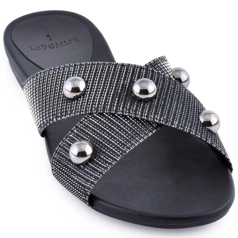Chinelo Slide Meia Esfera Preto 37