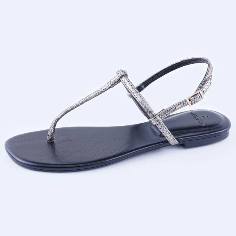 Sandália Flat La Femme Moly Preta