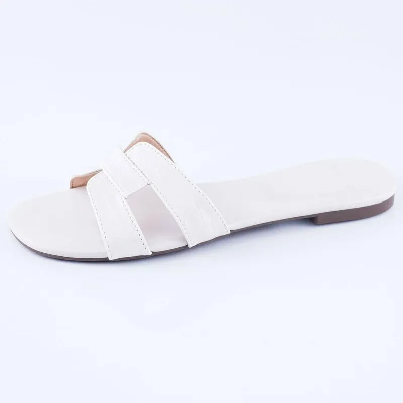 Chinelo Slide Luiza Branco 40