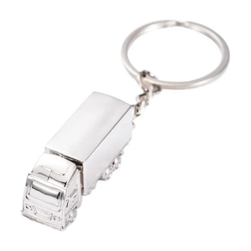 Chaveiro De Metal Brilhante Em Formato De Caminhão De Luxo