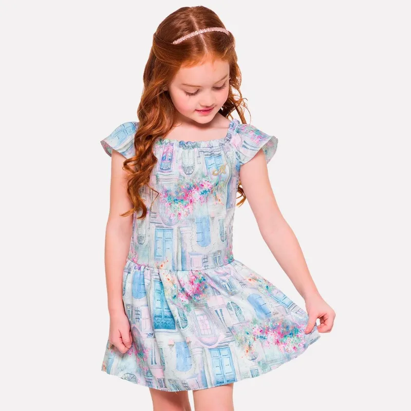 Vestido Infantil Milon Tecido Maquinetado M6262.0452.1