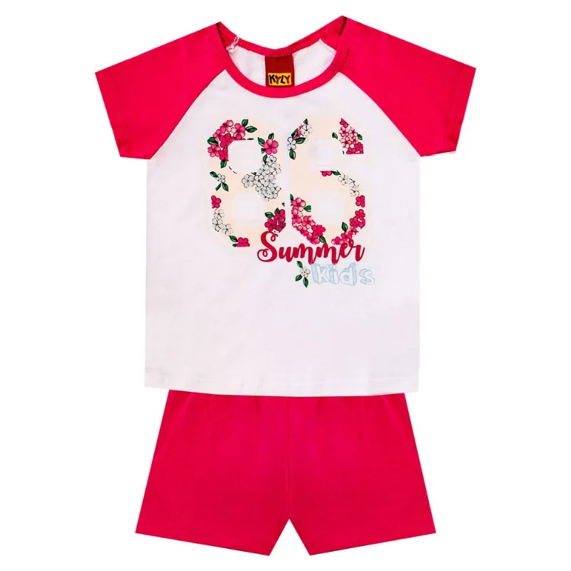 Conjunto Infantil Feminino Blusa + Short Kyly 133615.0001.2