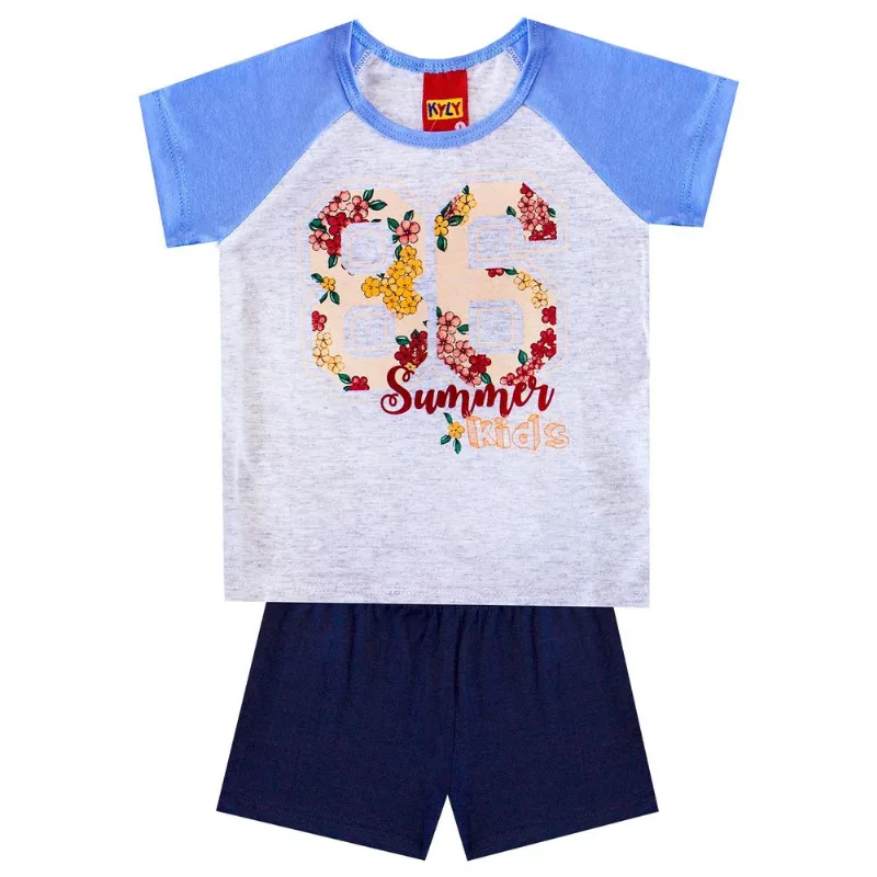 Conjunto Infantil Feminino Blusa + Short Kyly 133615.0452.6