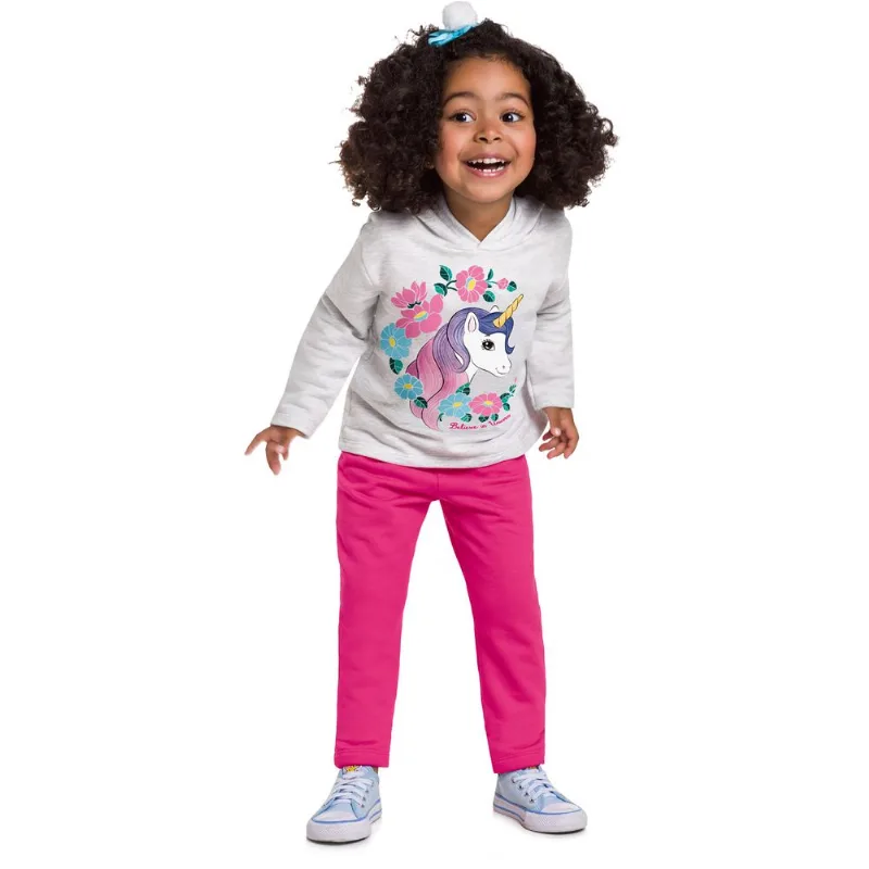 Conjunto Infantil Feminino Casaco + Calça Kyly 206883.0452.6
