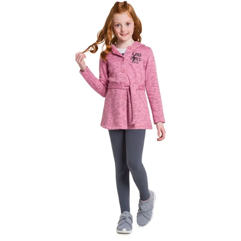 Conjunto Infantil Feminino Casaco + Legging Kyly 206922.40051.12
