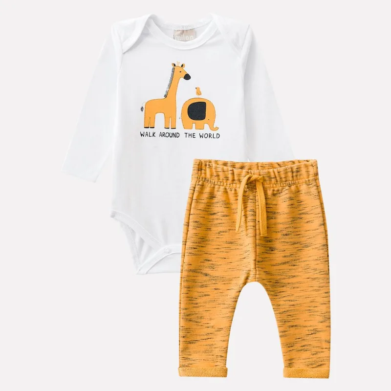 Conjunto Bebê Masculino Body + Calça Milon 11422.0001.G