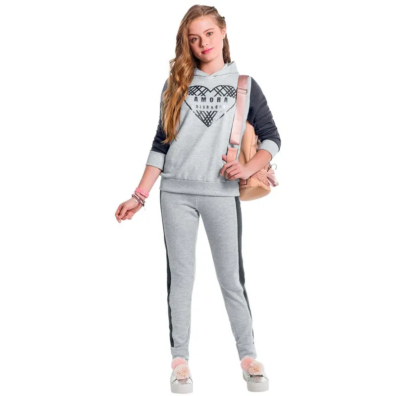 Conjunto Teen Feminino Casaco + Calça Amora 51144.0020.16