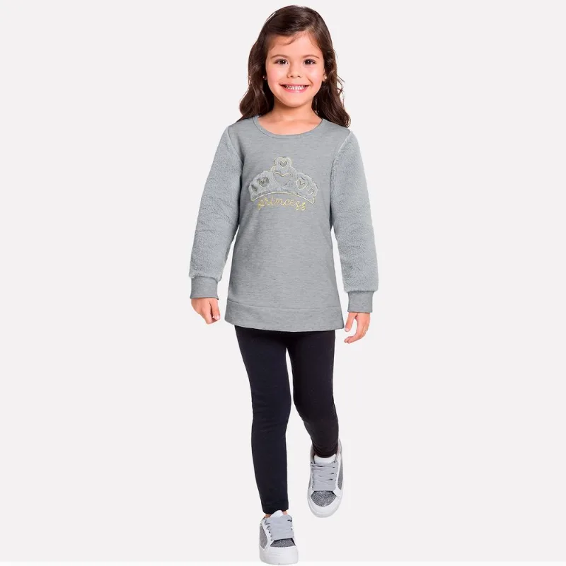 Conjunto Infantil Feminino Casaco + Legging Milon 11408.0020.10