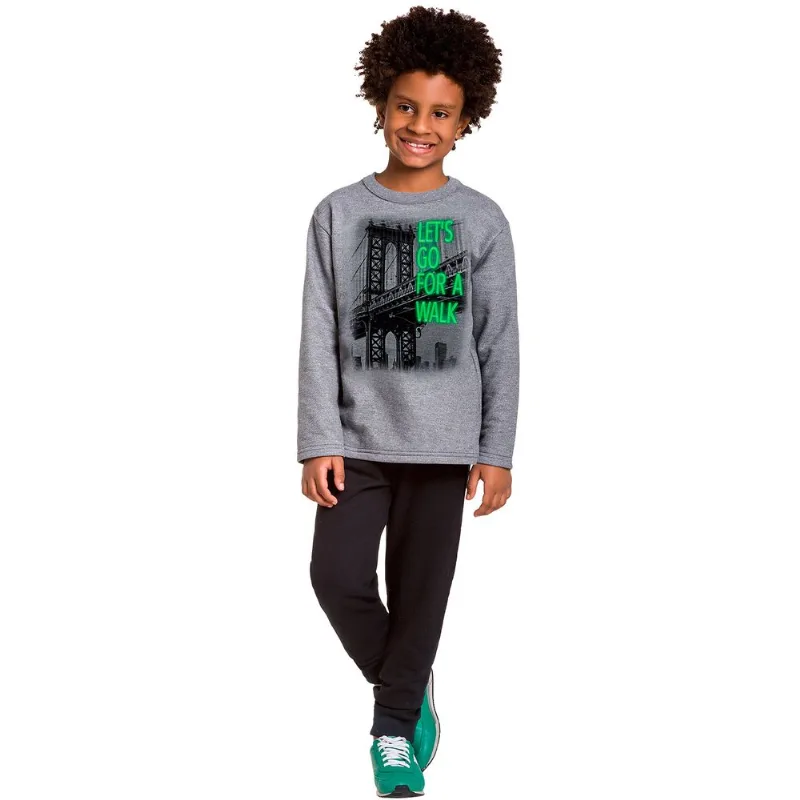 Conjunto Infantil Masculino Casaco + Calça Kyly 206992.6826.8