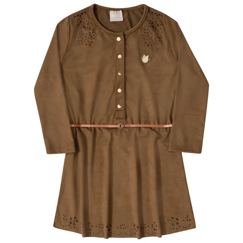 Vestido Infantil Milon Suede 9787.8525.10
