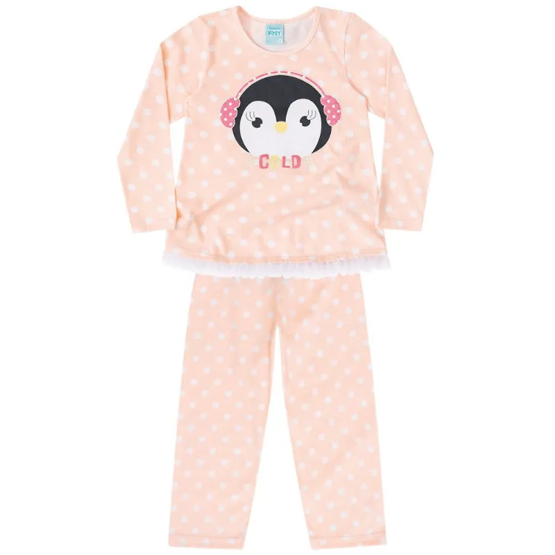 Pijama infantil menina em meia malha 206486.3387.1