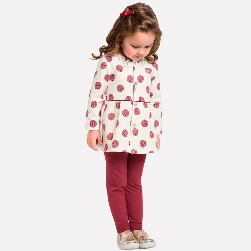 Conjunto Infantil Feminino Casaco + Legging Milon 11347.0452.3