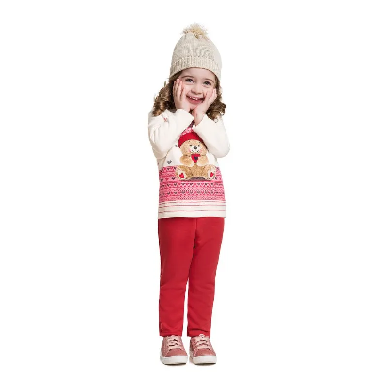 Conjunto Infantil Feminino Blusa + Calça Kyly 206848.0452.1