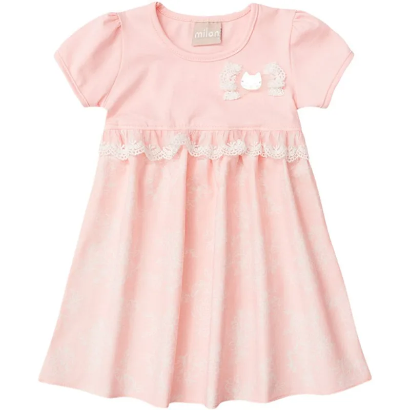 Vestido Infantil Milon Cotton e Tricoline 10029.40013.1