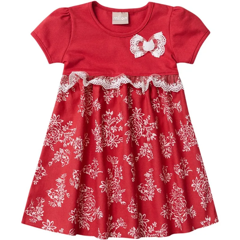 Vestido Infantil Milon Cotton e Tricoline 10029.40051.1