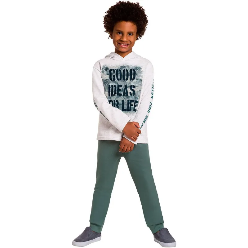 Conjunto Infantil Masculino Blusa + Calça Kyly 206993.0020.6